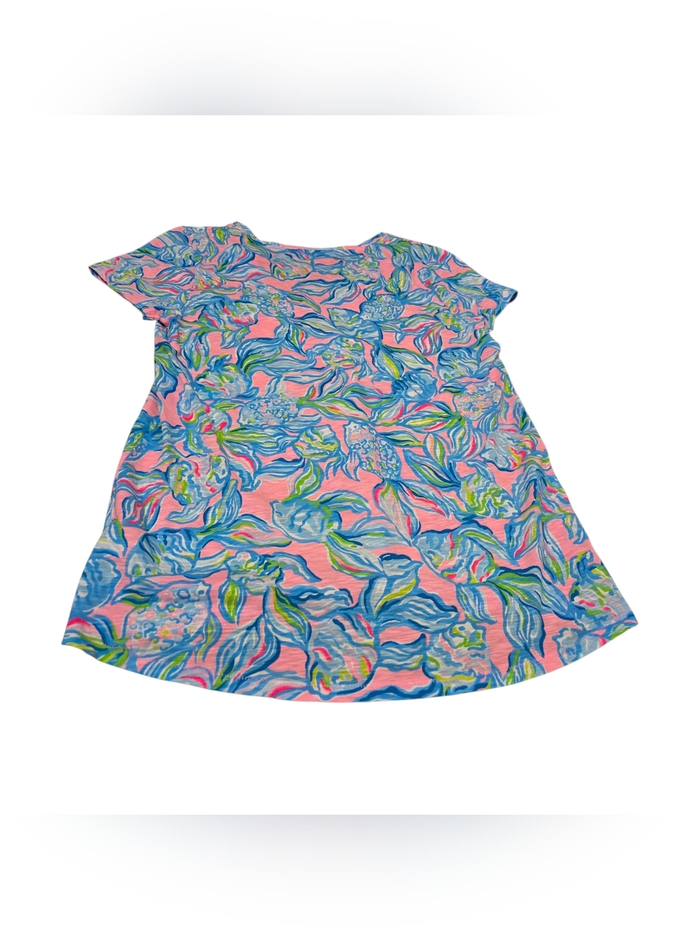 Likly Pulitzer Etta NWT V-neck Pelican Pink Off the Scales Top - Picture 4 of 7